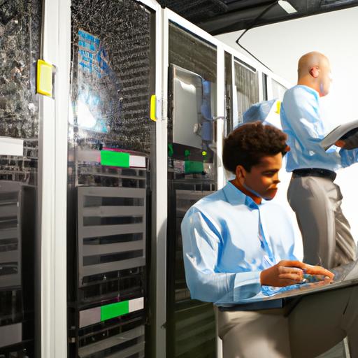 Data center operations management requires a team of skilled engineers to monitor server performance and ensure efficient operations.